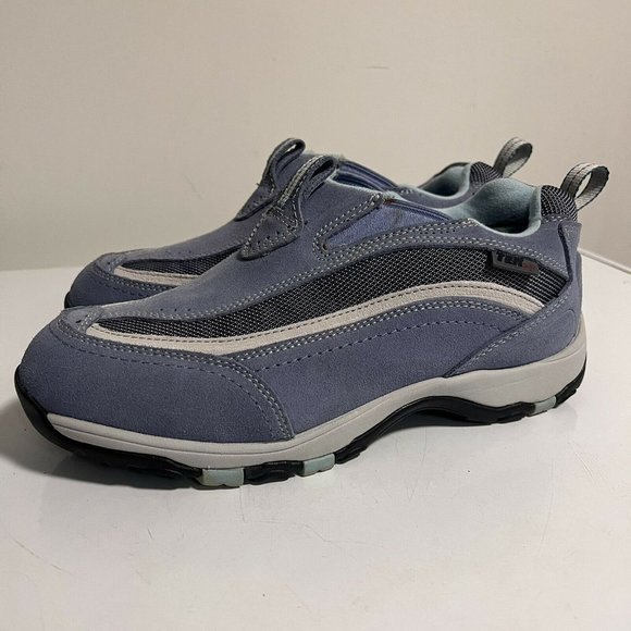 LL Bean Tek 2.5 Trail Hiking Shoe Women 11W Slip On Blue Waterproof EUC - Picture 3 of 11